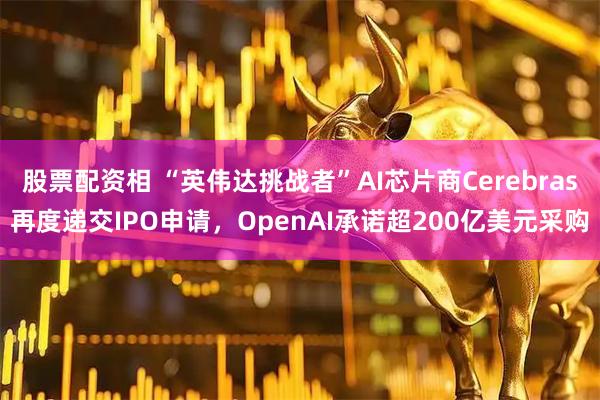股票配资相 “英伟达挑战者”AI芯片商Cerebras再度递交IPO申请，OpenAI承诺超200亿美元采购